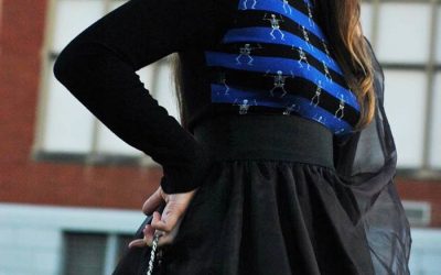 Dancing Skeleton Turtleneck Sweater