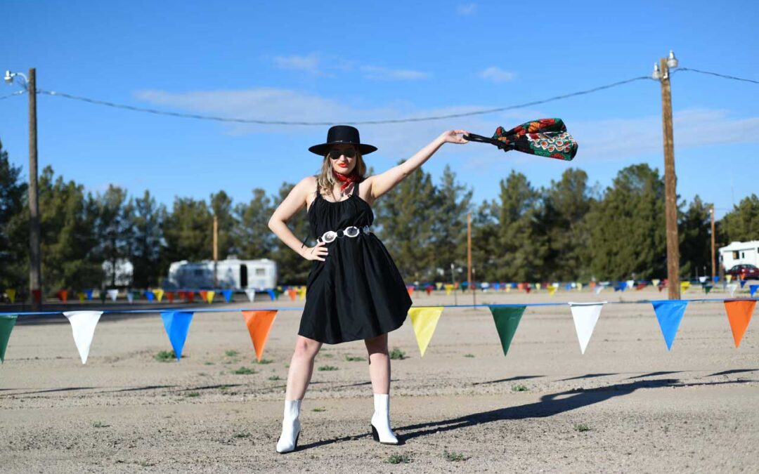 Dark Denim Cowgirl at Schnepf’s Farm